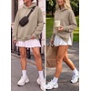 image:imageANRABESS Womens Oversized Hoodies Slit Side Sweatshirts  Long Sleeve Fleece PulloverComfy Hooded TunicFall Fashion OutfitsCasual for Workout Travel amp Everyday WearKhaki
