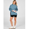 image:imageANRABESS Womens Oversized Hoodies Slit Side Sweatshirts  Long Sleeve Fleece PulloverComfy Hooded TunicFall Fashion OutfitsCasual for Workout Travel amp Everyday WearGrey Blue