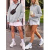 image:imageANRABESS Womens Oversized Hoodies Slit Side Sweatshirts  Long Sleeve Fleece PulloverComfy Hooded TunicFall Fashion OutfitsCasual for Workout Travel amp Everyday WearGrey