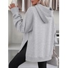 image:imageANRABESS Womens Oversized Hoodies Slit Side Sweatshirts  Long Sleeve Fleece PulloverComfy Hooded TunicFall Fashion OutfitsCasual for Workout Travel amp Everyday WearGrey