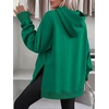 image:imageANRABESS Womens Oversized Hoodies Slit Side Sweatshirts  Long Sleeve Fleece PulloverComfy Hooded TunicFall Fashion OutfitsCasual for Workout Travel amp Everyday WearGreen