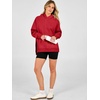 image:imageANRABESS Womens Oversized Hoodies Slit Side Sweatshirts  Long Sleeve Fleece PulloverComfy Hooded TunicFall Fashion OutfitsCasual for Workout Travel amp Everyday WearRed