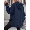 image:imageANRABESS Womens Oversized Hoodies Slit Side Sweatshirts  Long Sleeve Fleece PulloverComfy Hooded TunicFall Fashion OutfitsCasual for Workout Travel amp Everyday WearNavy Blue