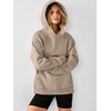 image:imageANRABESS Womens Oversized Hoodies Slit Side Sweatshirts  Long Sleeve Fleece PulloverComfy Hooded TunicFall Fashion OutfitsCasual for Workout Travel amp Everyday WearKhaki
