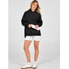 image:imageANRABESS Womens Oversized Hoodies Slit Side Sweatshirts  Long Sleeve Fleece PulloverComfy Hooded TunicFall Fashion OutfitsCasual for Workout Travel amp Everyday WearBlack