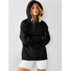 image:imageANRABESS Womens Oversized Hoodies Slit Side Sweatshirts  Long Sleeve Fleece PulloverComfy Hooded TunicFall Fashion OutfitsCasual for Workout Travel amp Everyday WearBlack
