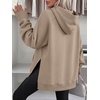 image:imageANRABESS Womens Oversized Hoodies Slit Side Sweatshirts  Long Sleeve Fleece PulloverComfy Hooded TunicFall Fashion OutfitsCasual for Workout Travel amp Everyday WearKhaki