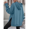 image:imageANRABESS Womens Oversized Hoodies Slit Side Sweatshirts  Long Sleeve Fleece PulloverComfy Hooded TunicFall Fashion OutfitsCasual for Workout Travel amp Everyday WearGrey Blue