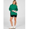 image:imageANRABESS Womens Oversized Hoodies Slit Side Sweatshirts  Long Sleeve Fleece PulloverComfy Hooded TunicFall Fashion OutfitsCasual for Workout Travel amp Everyday WearGreen