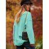 image:imageANRABESS Womens Oversized Scoop V Neck Batwing Sleeve Sweater  Off Shoulder Long Sleeve Pullover SweaterLoose Slouchy FitChunky Knit Soft Warm Fall OutfitsWinter ClothingLight Blue
