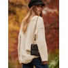 image:imageANRABESS Womens Oversized Scoop V Neck Batwing Sleeve Sweater  Off Shoulder Long Sleeve Pullover SweaterLoose Slouchy FitChunky Knit Soft Warm Fall OutfitsWinter ClothingBeige