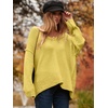 image:imageANRABESS Womens Oversized Scoop V Neck Batwing Sleeve Sweater  Off Shoulder Long Sleeve Pullover SweaterLoose Slouchy FitChunky Knit Soft Warm Fall OutfitsWinter ClothingYellow