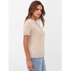 image:imageANRABESS Womens Short Sleeve Sweaters Wool Blend  Business Casual Work Tops Crew Neck Comfy Lightweight Knit Pullover Classic Sweater Shirts Spring Summer Fall OutfitsParchment Beige