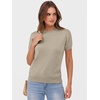 image:imageANRABESS Womens Short Sleeve Sweaters Wool Blend  Business Casual Work Tops Crew Neck Comfy Lightweight Knit Pullover Classic Sweater Shirts Spring Summer Fall OutfitsAlmond