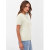 image:imageANRABESS Womens Short Sleeve Sweaters Wool Blend  Business Casual Work Tops Crew Neck Comfy Lightweight Knit Pullover Classic Sweater Shirts Spring Summer Fall OutfitsOffwhite