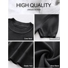 image:imageANRABESS Womens Short Sleeve Sweaters Wool Blend  Business Casual Work Tops Crew Neck Comfy Lightweight Knit Pullover Classic Sweater Shirts Spring Summer Fall OutfitsBlack
