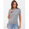 image:imageANRABESS Womens Short Sleeve Sweaters Wool Blend  Business Casual Work Tops Crew Neck Comfy Lightweight Knit Pullover Classic Sweater Shirts Spring Summer Fall OutfitsGrey