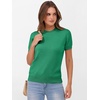 image:imageANRABESS Womens Short Sleeve Sweaters Wool Blend  Business Casual Work Tops Crew Neck Comfy Lightweight Knit Pullover Classic Sweater Shirts Spring Summer Fall OutfitsGreen