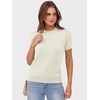image:imageANRABESS Womens Short Sleeve Sweaters Wool Blend  Business Casual Work Tops Crew Neck Comfy Lightweight Knit Pullover Classic Sweater Shirts Spring Summer Fall OutfitsOffwhite