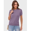 image:imageANRABESS Womens Short Sleeve Sweaters Wool Blend  Business Casual Work Tops Crew Neck Comfy Lightweight Knit Pullover Classic Sweater Shirts Spring Summer Fall OutfitsGrey Purple