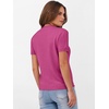 image:imageANRABESS Womens Short Sleeve Sweaters Wool Blend  Business Casual Work Tops Crew Neck Comfy Lightweight Knit Pullover Classic Sweater Shirts Spring Summer Fall OutfitsHot Pink