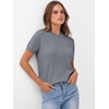 image:imageANRABESS Womens Short Sleeve Sweaters Wool Blend  Business Casual Work Tops Crew Neck Comfy Lightweight Knit Pullover Classic Sweater Shirts Spring Summer Fall OutfitsDeep Grey