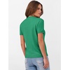 image:imageANRABESS Womens Short Sleeve Sweaters Wool Blend  Business Casual Work Tops Crew Neck Comfy Lightweight Knit Pullover Classic Sweater Shirts Spring Summer Fall OutfitsGreen