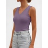 image:imageANRABESS Womens Summer V Neck Tank Tops Sleeveless SweatersGrey PurpleXL  Scalloped Knit Shirts Soft Wool Blend Slim Fit Cute Casual Going Out Outfits Work Beach Resort Wear Fall Layer Clothing