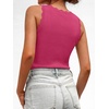 image:imageANRABESS Womens Summer V Neck Tank Tops Sleeveless SweatersHot PinkXL  Scalloped Knit Shirts Soft Wool Blend Slim Fit Cute Casual Going Out Outfits Work Beach Resort Wear Fall Layer Clothing