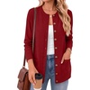 image:imageANRABESS Cardigan Sweater for Women 2026 Fall Outfits Red M  Long Sleeve Button Up Sweater CoatComfy Knit Cardigan with PocketsCausal Work Teach ClothesTrendy Travel Vacation Outwear