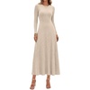 image:imageANRABESS Womens Long Sleeve Ribbed Knit Fall Casual Maxi Dress  Crewneck Swing Flowy A Line Bodycon Sweater DressesSoft Comfy Slim Fitted StretchyEveryday Date Nights WearWinter OutfitsBeige