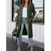 image:imageANRABESS Womens Long Cardigan Sweater 2026 Fall Fashion Casual Oversized Knit Open Front Coatigan Jacket Coat OutfitsArmy Green