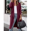 image:imageANRABESS Womens Long Cardigan Sweater 2026 Fall Fashion Casual Oversized Knit Open Front Coatigan Jacket Coat OutfitsBurgundy
