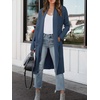 image:imageANRABESS Womens Long Cardigan Sweater 2026 Fall Fashion Casual Oversized Knit Open Front Coatigan Jacket Coat OutfitsDeep Blue