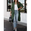image:imageANRABESS Womens Long Cardigan Sweater 2026 Fall Fashion Casual Oversized Knit Open Front Coatigan Jacket Coat OutfitsDeep Green