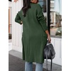image:imageANRABESS Womens Long Cardigan Sweater 2026 Fall Fashion Casual Oversized Knit Open Front Coatigan Jacket Coat OutfitsDeep Green
