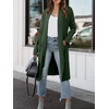 image:imageANRABESS Womens Long Cardigan Sweater 2026 Fall Fashion Casual Oversized Knit Open Front Coatigan Jacket Coat OutfitsDeep Green