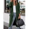 image:imageANRABESS Womens Long Cardigan Sweater 2026 Fall Fashion Casual Oversized Knit Open Front Coatigan Jacket Coat OutfitsDeep Green