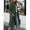 image:imageANRABESS Womens Long Cardigan Sweater 2026 Fall Fashion Casual Oversized Knit Open Front Coatigan Jacket Coat OutfitsDeep Green