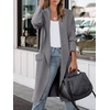 image:imageANRABESS Womens Long Cardigan Sweater 2026 Fall Fashion Casual Oversized Knit Open Front Coatigan Jacket Coat OutfitsGray