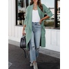 image:imageANRABESS Womens Long Cardigan Sweater 2026 Fall Fashion Casual Oversized Knit Open Front Coatigan Jacket Coat OutfitsGray Green