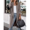 image:imageANRABESS Womens Long Cardigan Sweater 2026 Fall Fashion Casual Oversized Knit Open Front Coatigan Jacket Coat OutfitsGrey Khaki