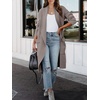 image:imageANRABESS Womens Long Cardigan Sweater 2026 Fall Fashion Casual Oversized Knit Open Front Coatigan Jacket Coat OutfitsGrey Khaki