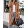 image:imageANRABESS Womens Long Cardigan Sweater 2026 Fall Fashion Casual Oversized Knit Open Front Coatigan Jacket Coat OutfitsKhaki Pink