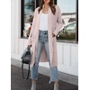 image:imageANRABESS Womens Long Cardigan Sweater 2026 Fall Fashion Casual Oversized Knit Open Front Coatigan Jacket Coat OutfitsLight Khaki