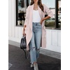 image:imageANRABESS Womens Long Cardigan Sweater 2026 Fall Fashion Casual Oversized Knit Open Front Coatigan Jacket Coat OutfitsLight Khaki