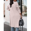 image:imageANRABESS Womens Long Cardigan Sweater 2026 Fall Fashion Casual Oversized Knit Open Front Coatigan Jacket Coat OutfitsLight Khaki