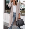image:imageANRABESS Womens Long Cardigan Sweater 2026 Fall Fashion Casual Oversized Knit Open Front Coatigan Jacket Coat OutfitsLight Khaki
