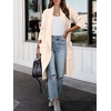 image:imageANRABESS Womens Long Cardigan Sweater 2026 Fall Fashion Casual Oversized Knit Open Front Coatigan Jacket Coat OutfitsLight Pink