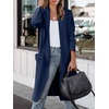 image:imageANRABESS Womens Long Cardigan Sweater 2026 Fall Fashion Casual Oversized Knit Open Front Coatigan Jacket Coat OutfitsNavy Blue